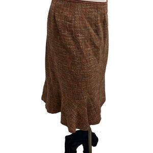 Collections by le Suit Brown Tweed Skirt Set Size 16